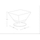 preview thumbnail 10 of 15, Manhattan Comfort Diamond Polished Chrome Swivel Ottoman