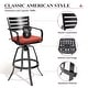 preview thumbnail 17 of 37, 3/5-Piece Outdoor Bar Stool Set Aluminum Swivel Bar Stools with Sunbrella Cushion
