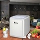 preview thumbnail 2 of 9, ZOKOP 120V 150W 44lbs/20kg/24h Ice Maker ABS Transparent Cover/Display Commercial/Home Silver