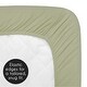 preview thumbnail 4 of 4, Sage Green Fitted Mini Portable Crib Sheet Girl for Watercolor Boho Floral Garden Flower Bohemian Vintage Shabby Chic Collection