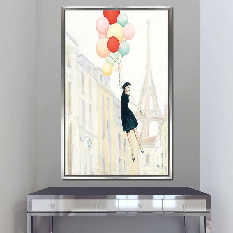 "Aloft In Paris II" Print on Floating Canvas
