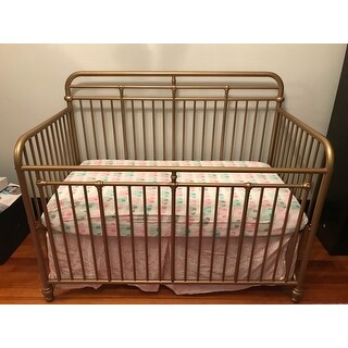 little seeds monarch hill hawken 3 in 1 convertible metal crib