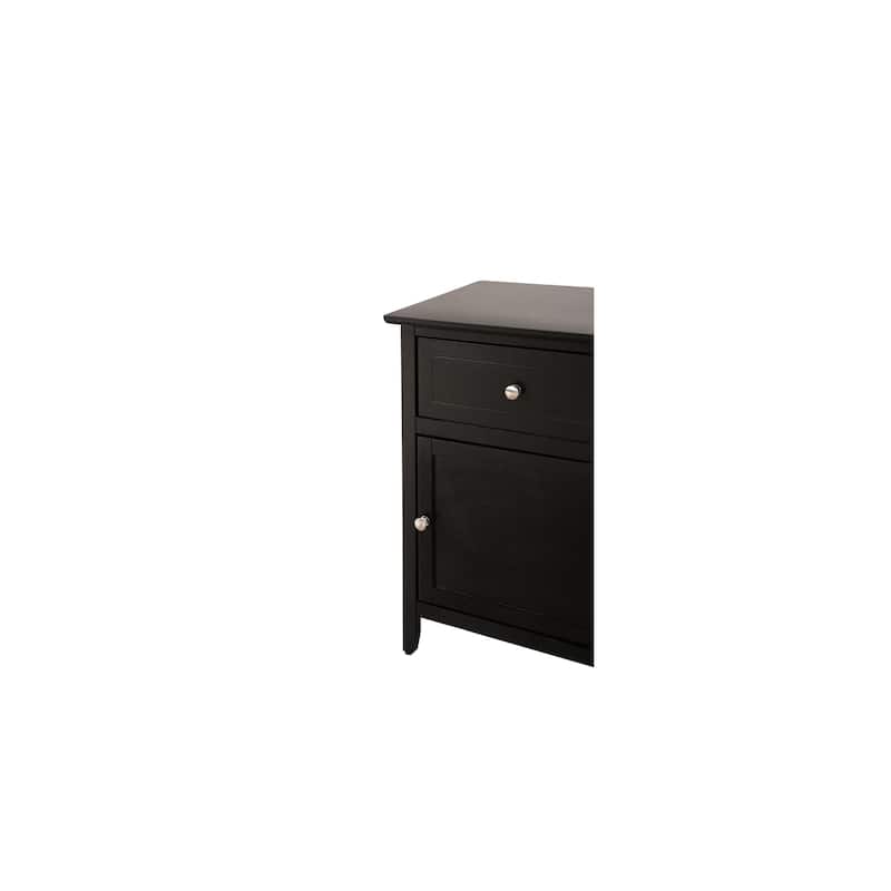 Silver Champagne Champagne Nightstand 28x23x17 with Three Drawers, Contemporary Bedside Table for Storage