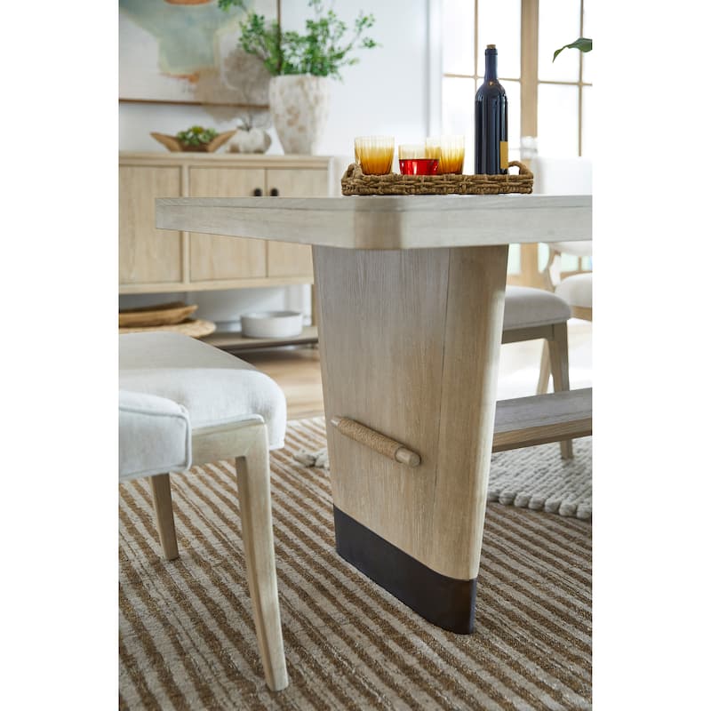 Salt Life Home Sunset Cove Sanibel Brown Trestle Dining Table - 40''W x 96''D x 30''H