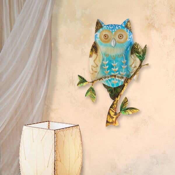 Shop Handmade Owl Blue Wall Decor Philippines 9 X 1 X 12 On Sale Overstock 22343145