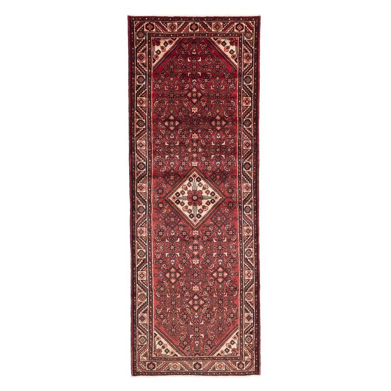 ECARPETGALLERY Hand-knotted Andelz Red Wool Rug - 3'9 x 10'8