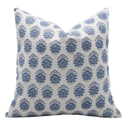 Fabdivine Linen Bohemian Block print pillow Cover