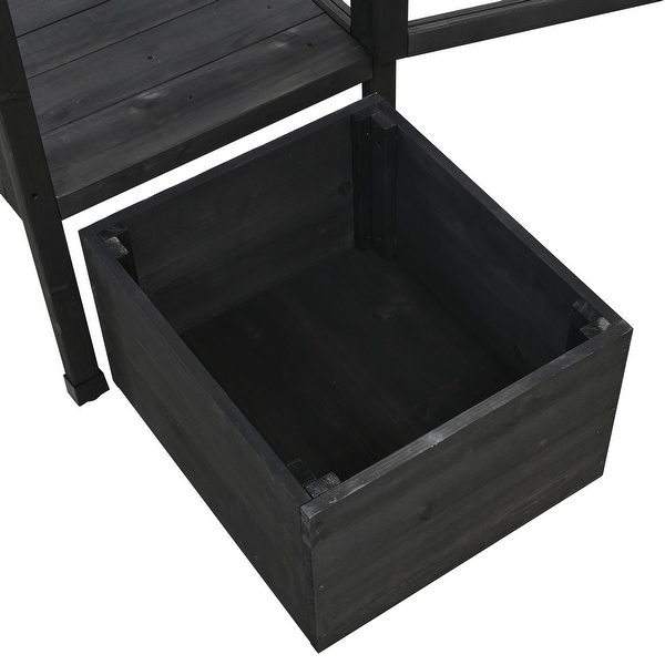 キャンティの小屋 62.4inch Height Wood Garden Greenhouse Balcony Portable Mini Cold