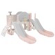 preview thumbnail 43 of 43, 7 in 1 Toddler Slide Playset, Kids Climbers Playground with Double Slides, Arch Tunnel, Ring Toss and Basketball Hoop