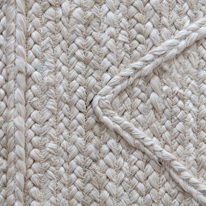 Jani Kresty Ivory Chevron Braided Area Rug - Elegant and Stylish Design