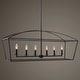 preview thumbnail 4 of 2, Uttermost Clayton 6-Light Linear Chandelier