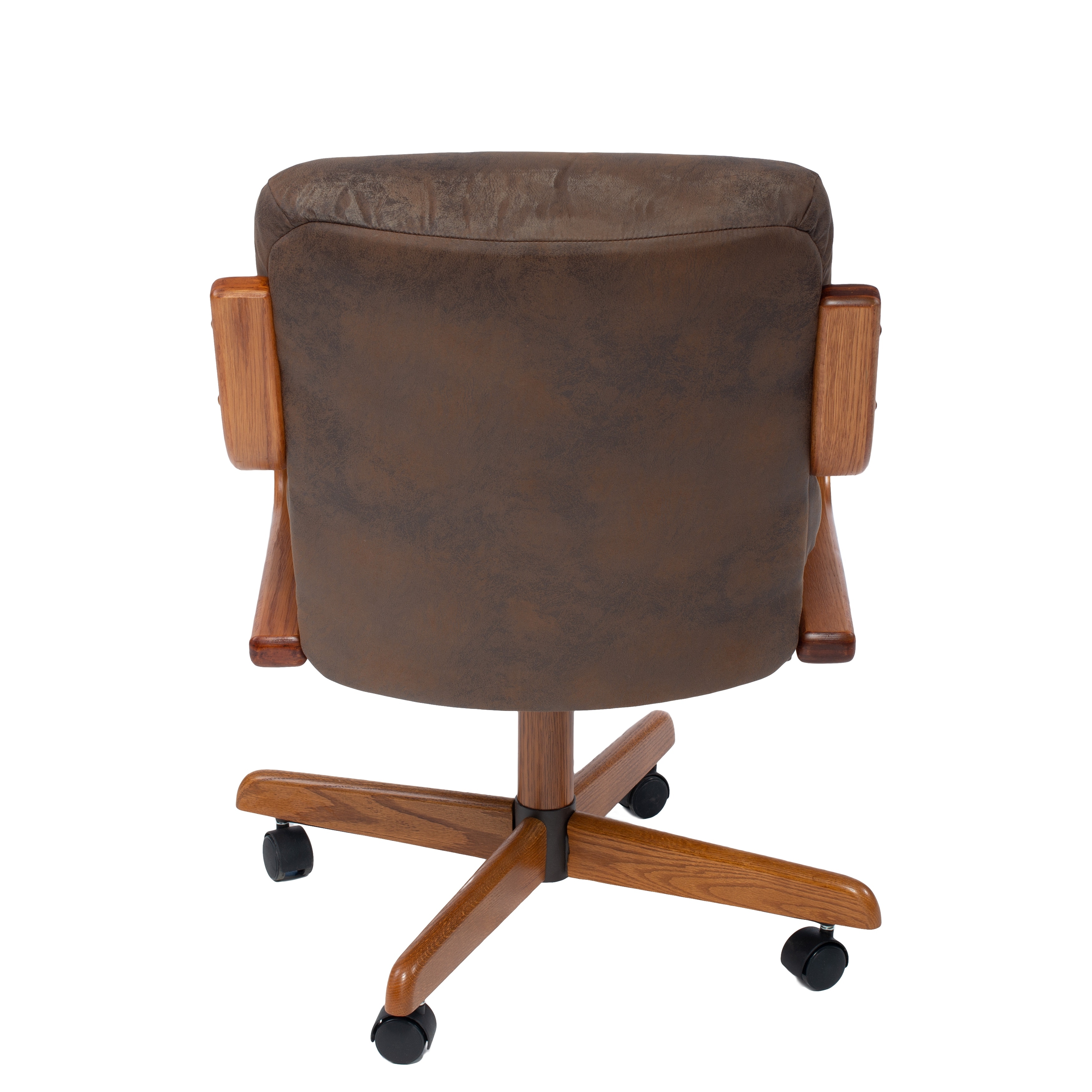 Shop Solid Wood Rolling Caster Office Chair With Tilt And Cushion Seat On Sale Overstock 9071567