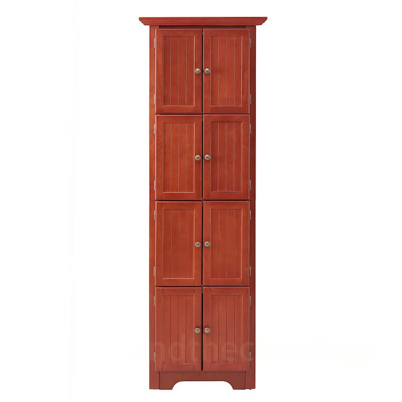 4-Tier Corner Tall Storage Cabinet