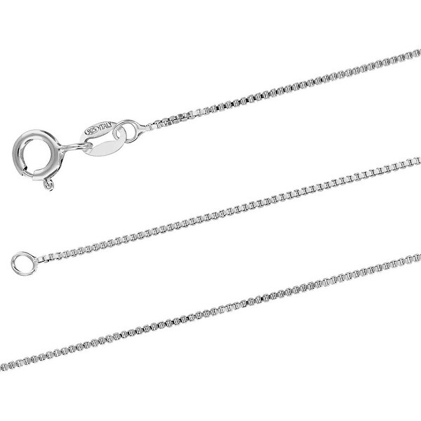 Sterling Silver Box Chain 20 Inch Flash 
