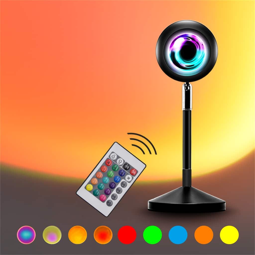 11" Black Sunset Dimmable Table Lamp with USB port