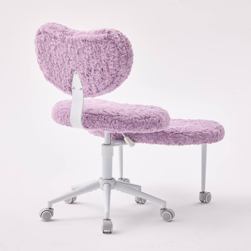 Artificial rabbit hair Meditation Chair Plus, Cross Legged Chair with Wheels, ADHD Chair, Criss Cross Desk Chair
