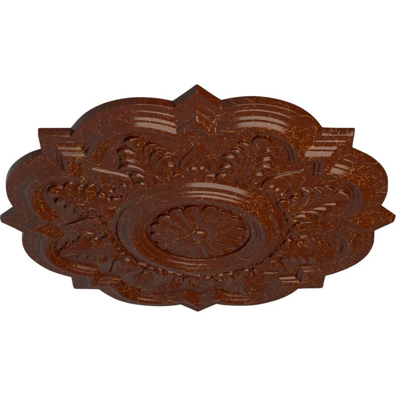 Ekena Millwork CM20DRPLS Deria Ceiling Medallion, 20 1/4"OD X 1 1/2"P