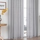 preview thumbnail 34 of 37, Cotton Blend Light Filtering Textured Back Tab/Rod Pocket Curtain Pair (Set of 2)