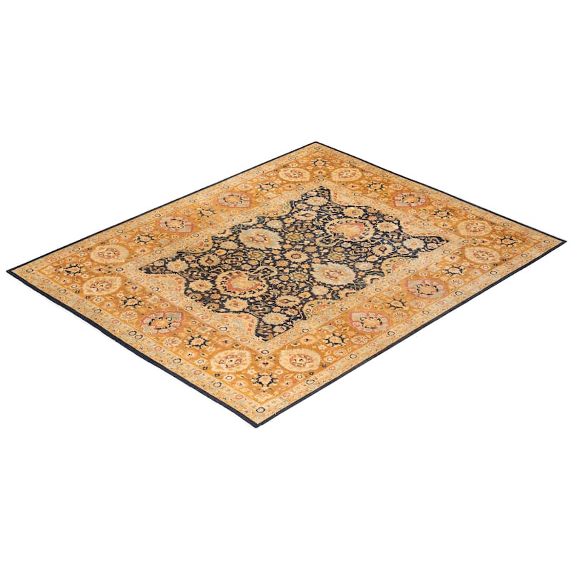 Overton Mogul, One-of-a-Kind Hand-Knotted Area Rug - Blue, 8' 2" x 10' 2" - 8' 2" x 10' 2"