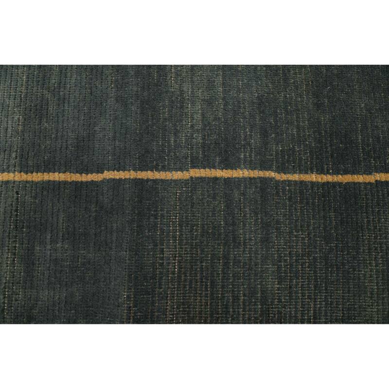 ECARPETGALLERY Hand-knotted Pak Finest Marrakesh Dark Green Wool Rug - 9'3 x 12'1