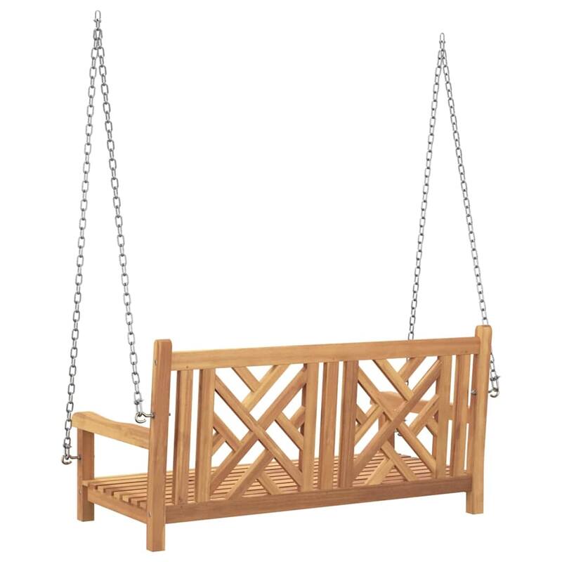 vidaXL Swing Bench Other Brown 44.9" x 23.6" x 25.2" Solid teak wood - 44.9 x 23.6 x 25.2