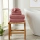 preview thumbnail 121 of 174, Linery & Co. Luxury Cotton Textured Bath Towel. 6 Piece Set - Desert Rose