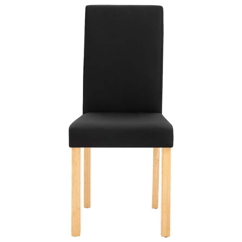 vidaXL Dining Chairs 2 pcs Black Fabric