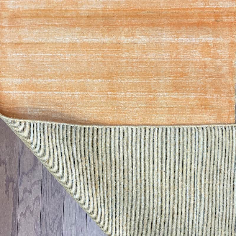 HERAT ORIENTAL Handmade Modern Gabbeh Bamboo Silk Rug - 2'6 x 10'