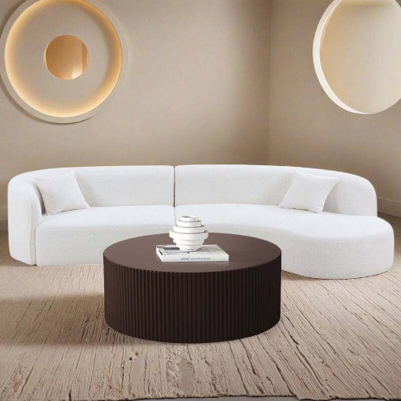 Artisanal Round MDF Coffee Table
