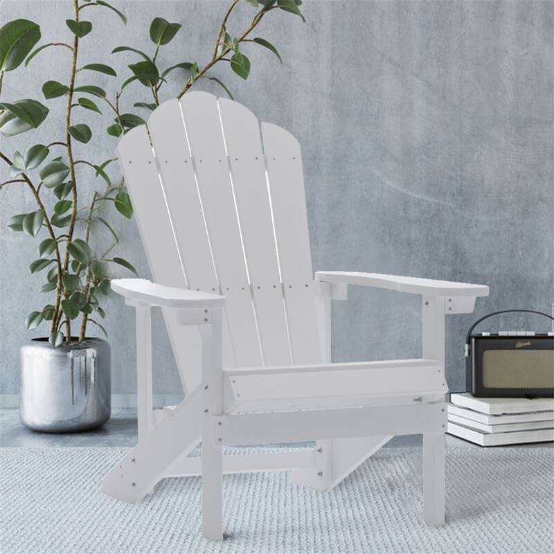 Clihome Outdoor Patio Slat HIPS Adirondack Chair