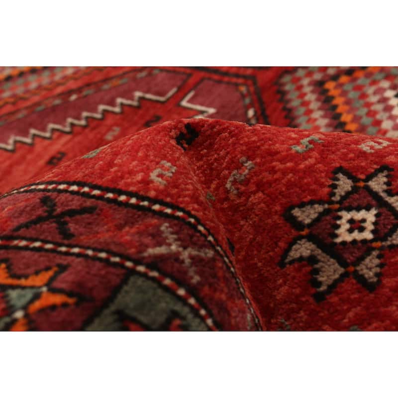 ECARPETGALLERY Hand-knotted Konya Anatolian Red Wool Rug - 4'10 x 10'1