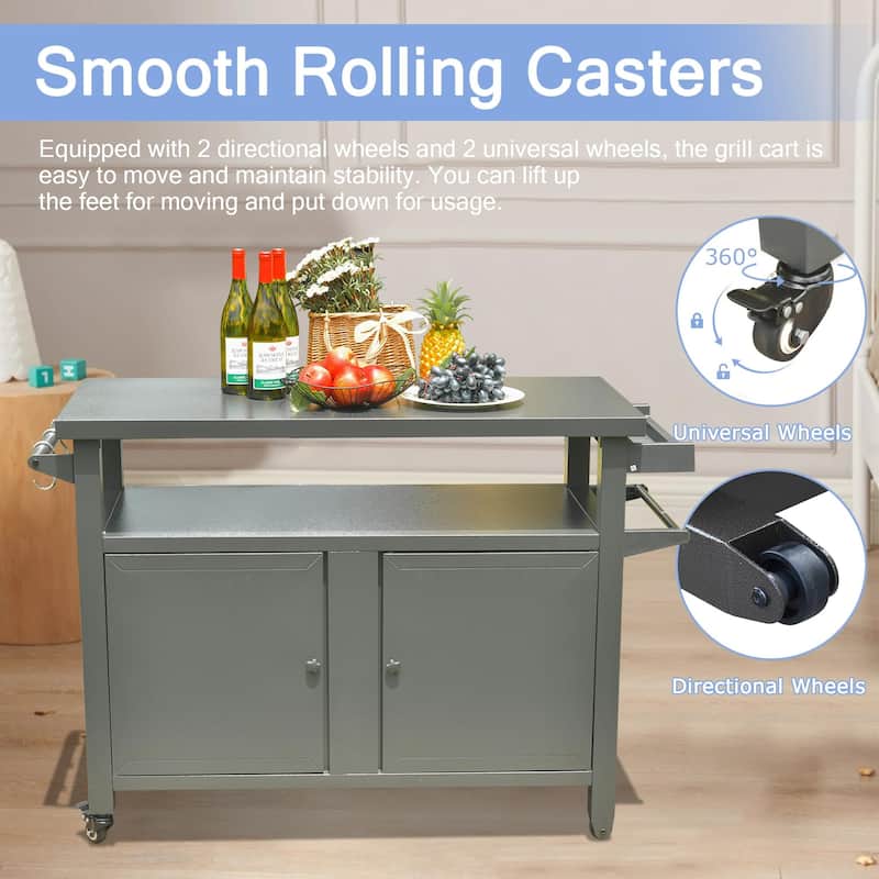 Grill Carts Outdoor Storage Cabinet