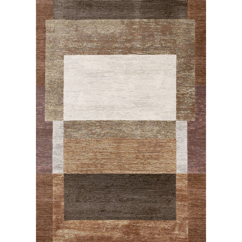 HomeRoots Geometric Modern Rectangle Area Rug - 5' X 8'