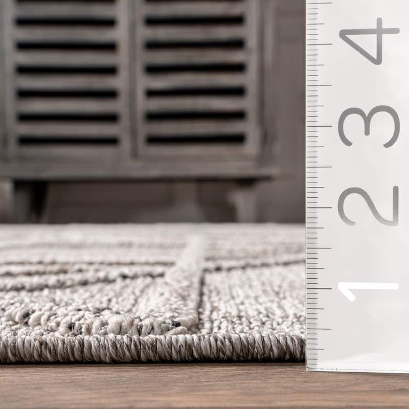 Nuloom Crissy Contemporary High-Low Indoor/Outdoor Area Rug