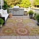 preview thumbnail 30 of 101, Machine Washable Indoor/Outdoor Boho Global Chantille Rug Orange - 10' x 14'
