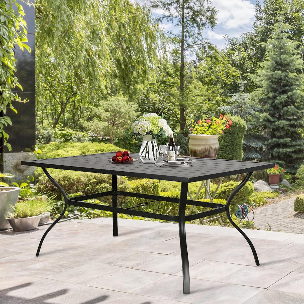 6-Person Patio Outdoor Dining Table