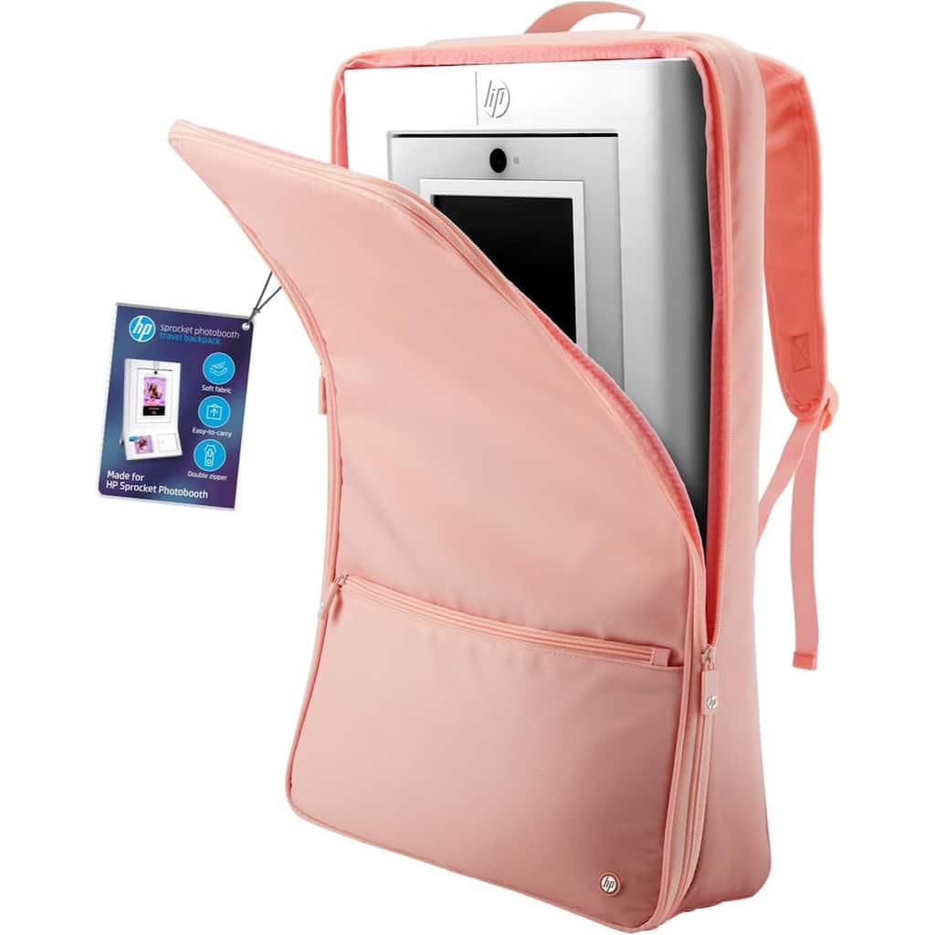 HP Sprocket Photobooth Travel Backpack (Pink), Exclusively for the HP Sprocket Photobooth Printer - Pink