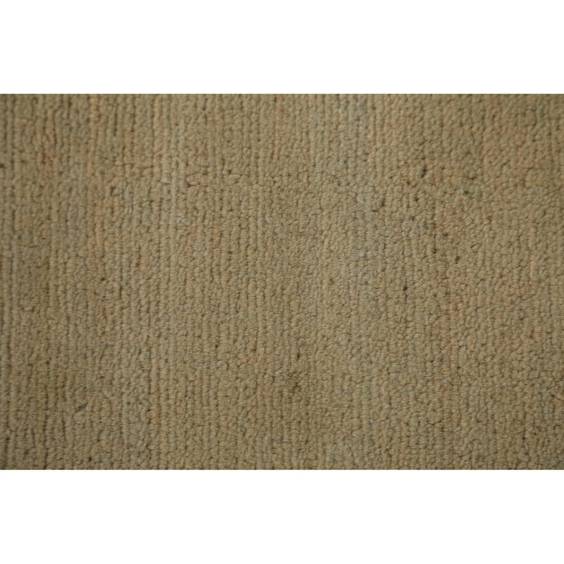 Modern Gabbeh Oriental Runner Rug Hand-Knotted Wool Carpet - 3'0" x 11'0"