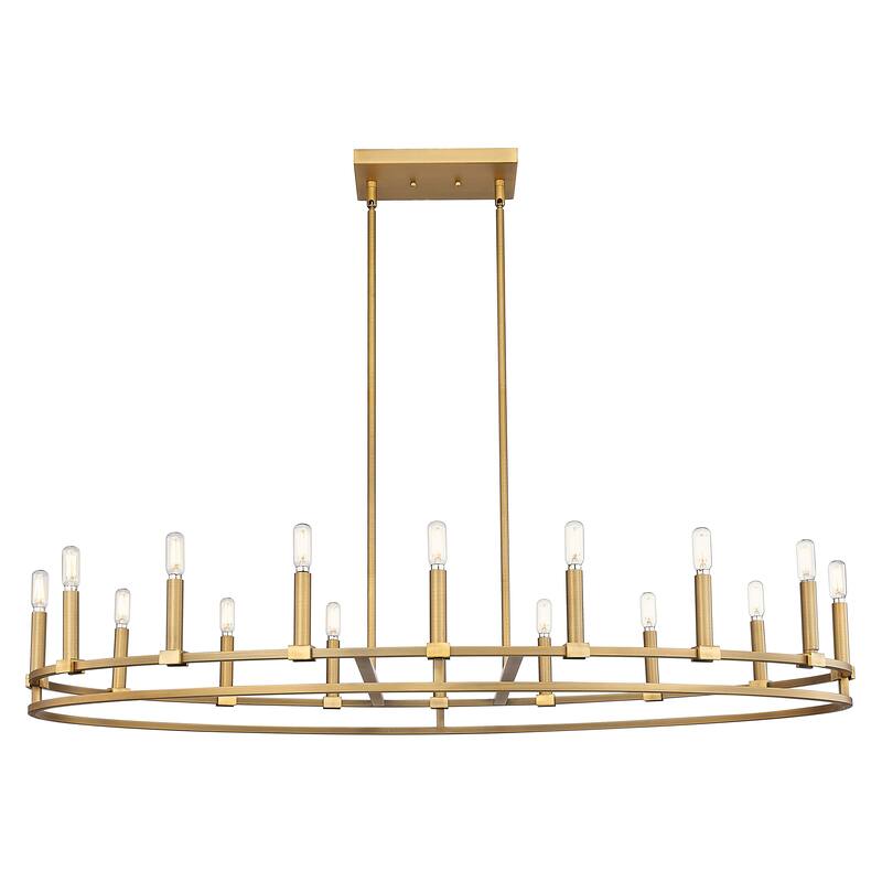 Innovations Lighting Downtown Urban - Lexington - 16 Light 48" Stem Hung Chandelier - Brushed Brass