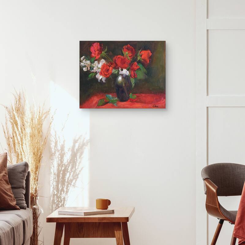 Roses Are Red by Alexi Fine Canvas Art Print