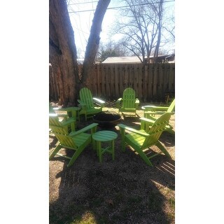 POLYWOOD® Vineyard 3-Piece Outdoor Adirondack Chair Set with Table