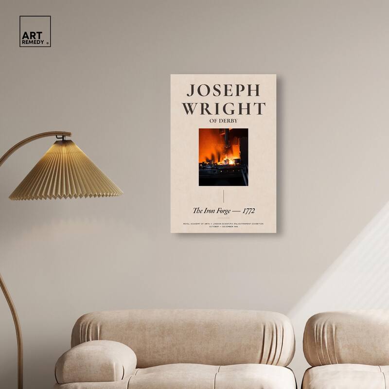 Glowing Iron Forge Canvas by Art Remedy, Gallery Wrapped