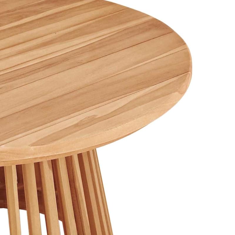 vidaXL Garden Table Brown Solid teak wood