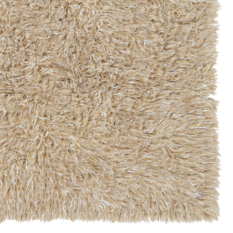Linon Flokati Heavy Tan Rug (2' x 8') - 2'4" x 8'6" Runner
