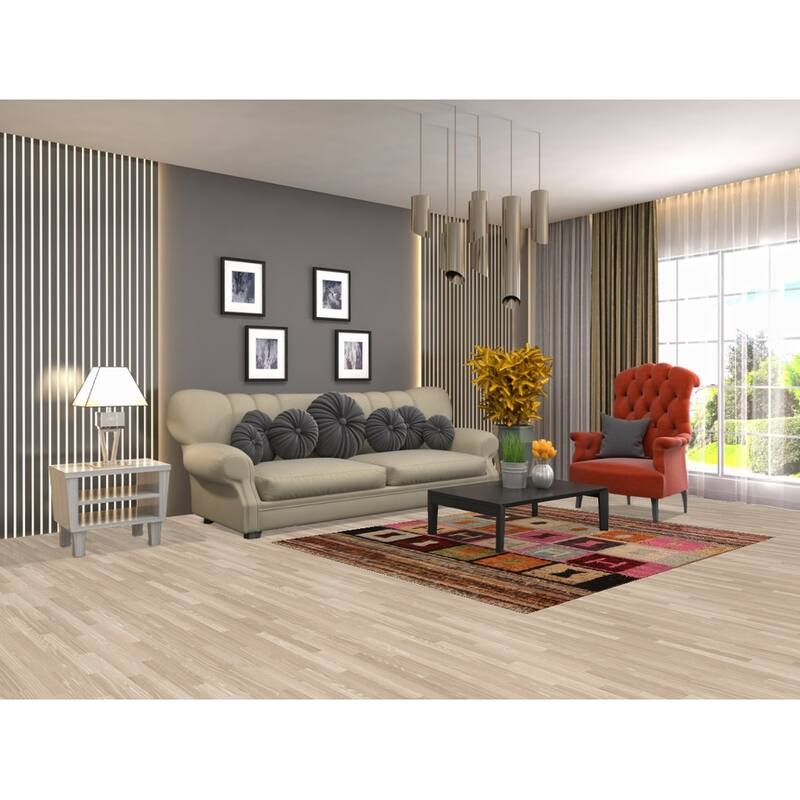 Hand Knotted Oriental 100% Wool Carpet Modern Tribal Multi-Colored Moroccan Area Rug - 6' 6'' X 5' 2''