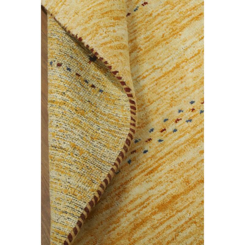 Little Animals Wool Gabbeh Oriental Accent Rug Tribal Geometric Carpet - 5' 9'' X 3' 10''