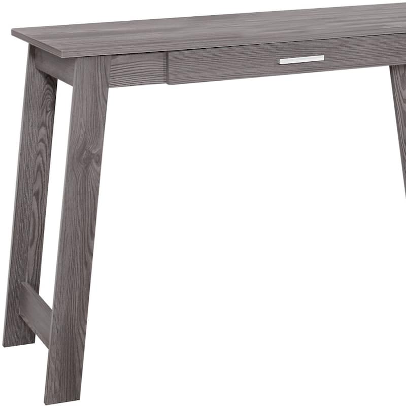Wood Computer Desk with Drawer, Rectangular Shape and Veneer Finish