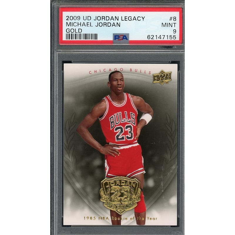 Michael Jordan 2009 Upper Deck Legacy Gold Basketball Card #8 Graded PSA 9 - 8'6" x 11'6"