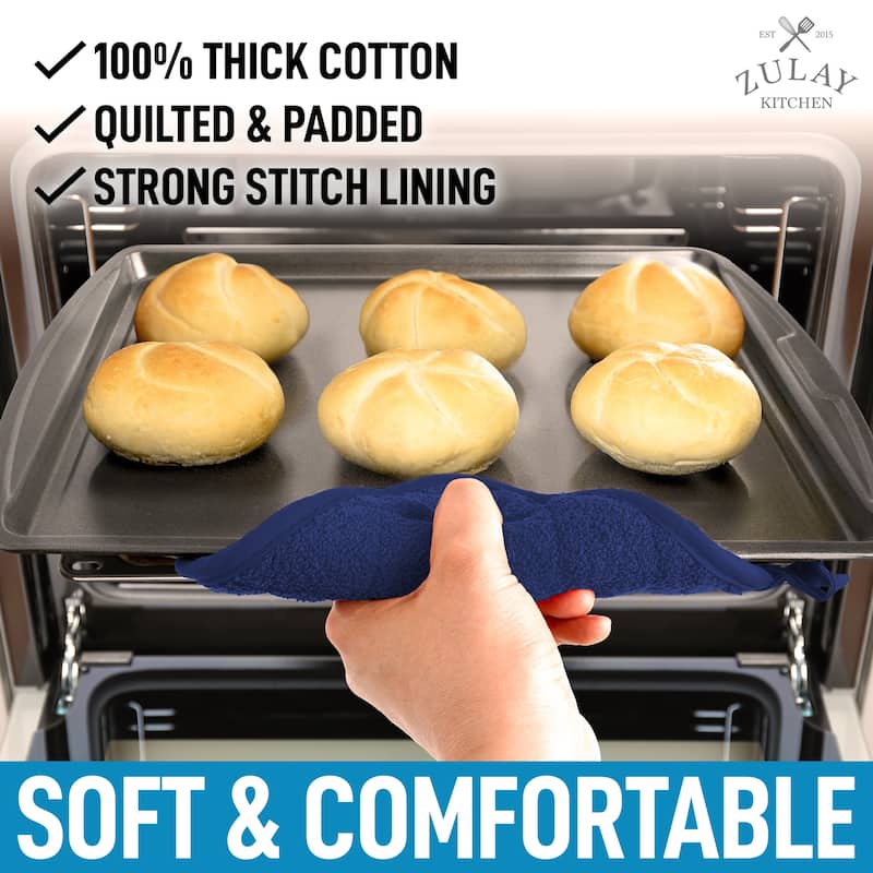 Zulay Kitchen 1-Pack Heat Resistant Cotton Pot Holders