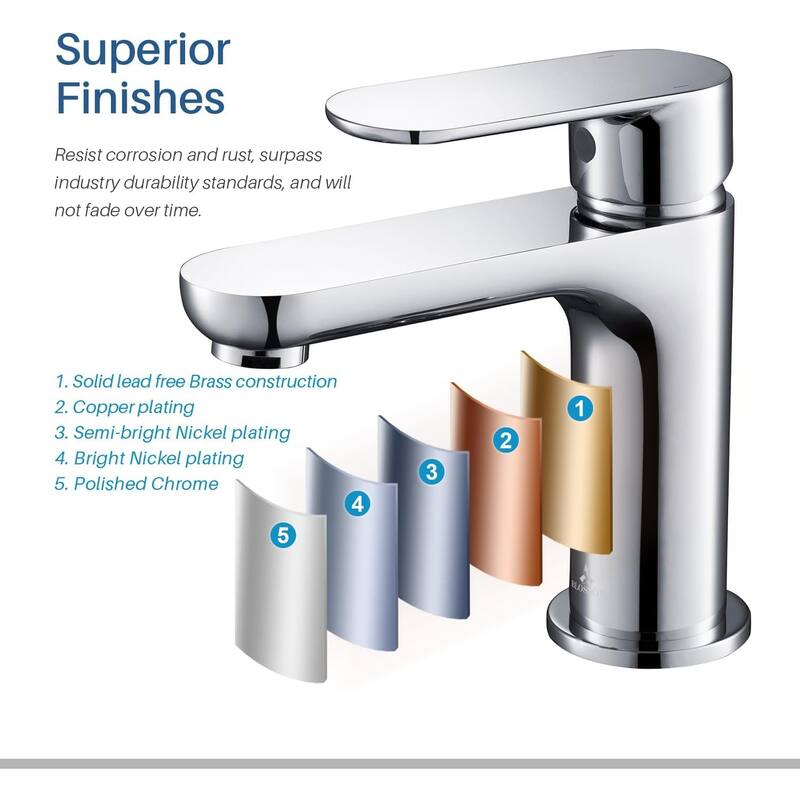 Blossom Single Handle Bathroom Sink Faucet Modern Vanity Fixture